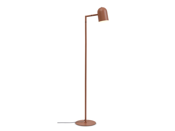 Een Vloerlamp ijzer Marseille h.141cm kap rond h.17xdia.12cm terra koop je bij Meubels and More