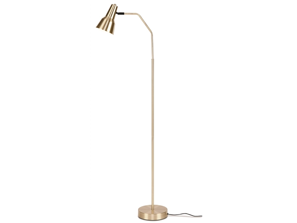 Een Vloerlamp ijzer Valencia b.44xh.144cm kap dia.12.5xh.20cm goud koop je bij Meubels and More