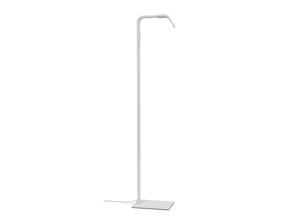 Een Vloerlamp ijzer Zurich LED 5W 25000hrs h.142cm incl dimmer wit koop je bij Meubels and More