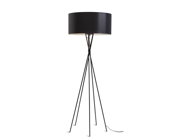 Een Vloerlamp ijzer zwart Lima h.172cm kap 60x30cm zwart koop je bij Meubels and More