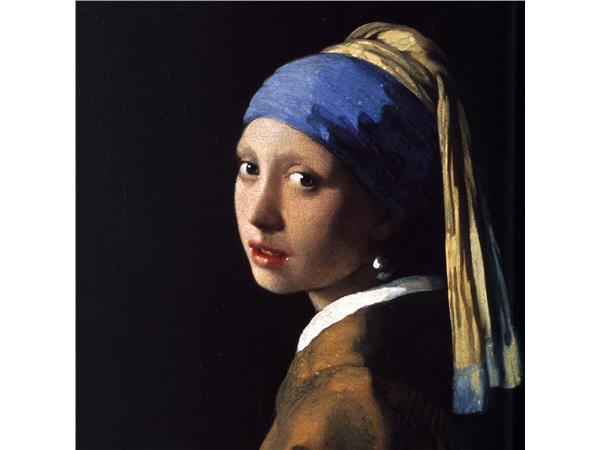 Een Wanddecoratie Girl with a Pearl Earring by Johannes Vermeer 74x74cm Dibond wit koop je bij Meubels and More