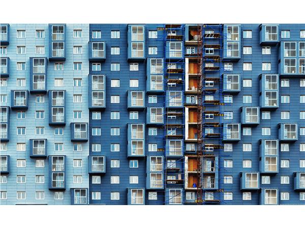 Een Wanddecoratie Rhythm of the City 016 118x70cm Dibond wit koop je bij Meubels and More