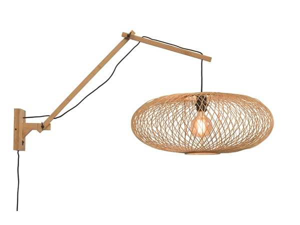 Een Wandlamp Cango naturel kap dia.60x25cm naturel L koop je bij Meubels and More