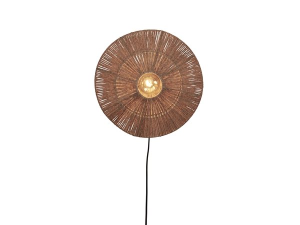 Een Wandlamp Iguazu jute schijf S dia.40xh.12cm naturel koop je bij Meubels and More