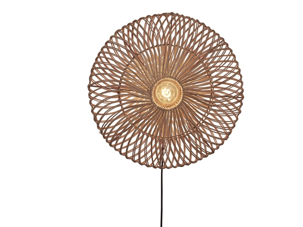 Een Wandlamp Zanzibar L rotan plat dia.55xh.14cm naturel koop je bij Meubels and More