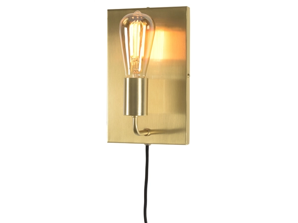 Een Wandlamp ijzer Madrid 15xh.25cm goud L koop je bij Meubels and More