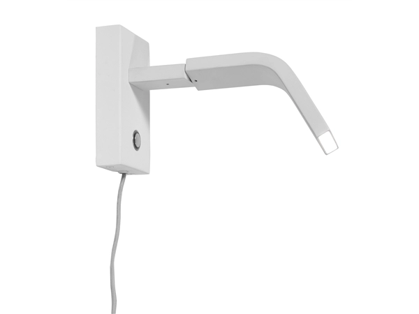 Een Wandlamp ijzer Zurich LED 5W 25000hrs h.14cm incl dimmer wit koop je bij Meubels and More