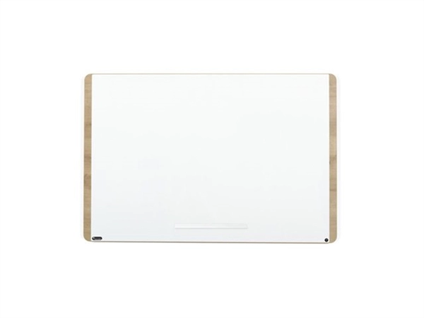 Whiteboard Natural 129x100cm wit mobiel 2-zijdig