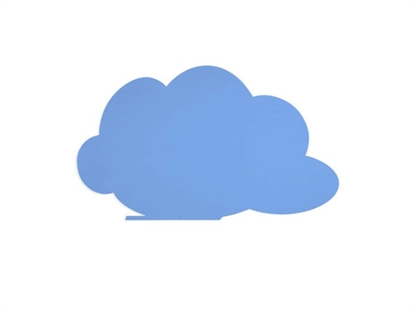 Whiteboard Skinshape Cloud 75x115cm blauw gelakt