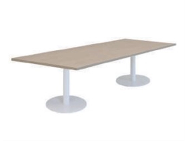 Een Kolom tafel recht 2 ronde voeten 50cm vaste hoogte 75 cm koop je bij Meubels and More