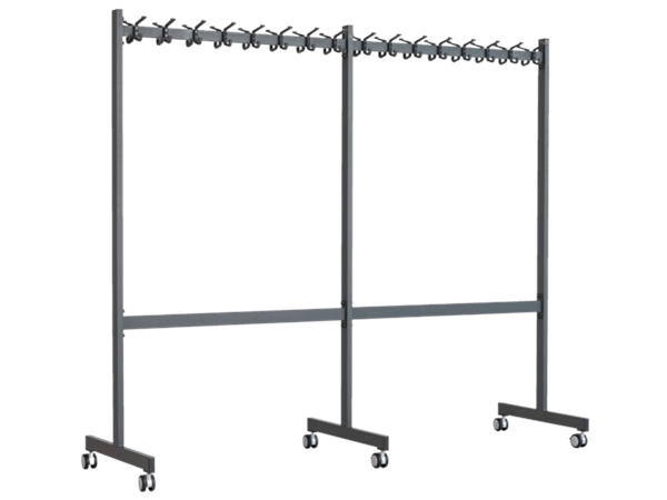 Een Garderoberek Kompakt 200cm vE7377 donkergrijs koop je bij Meubels and More