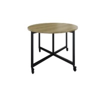 Een Bespreek- en lunchtafel Move rond 140cm met 4 wielen 75cm bladhoogte koop je bij Meubels and More