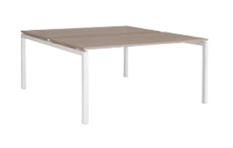 Een Bureau Bench 2-personen vaste hoogte 75cm blad melamine koop je bij Meubels and More