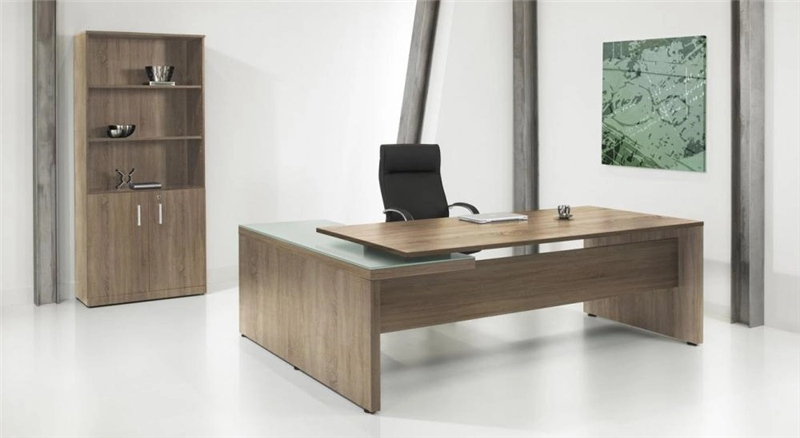 Een L-bureau Manage-it 230x172cm Robson eiken koop je bij Meubels and More