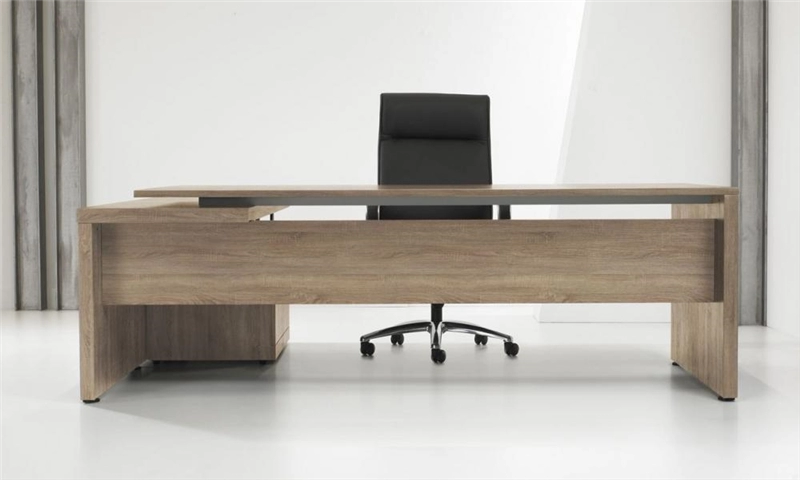 Een L-bureau Manage-it 230x172cm Robson eiken koop je bij Meubels and More