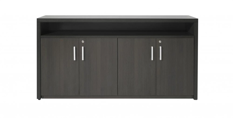 Een Dressoir hout Manage-it 89x168x42cm donker eiken koop je bij Meubels and More