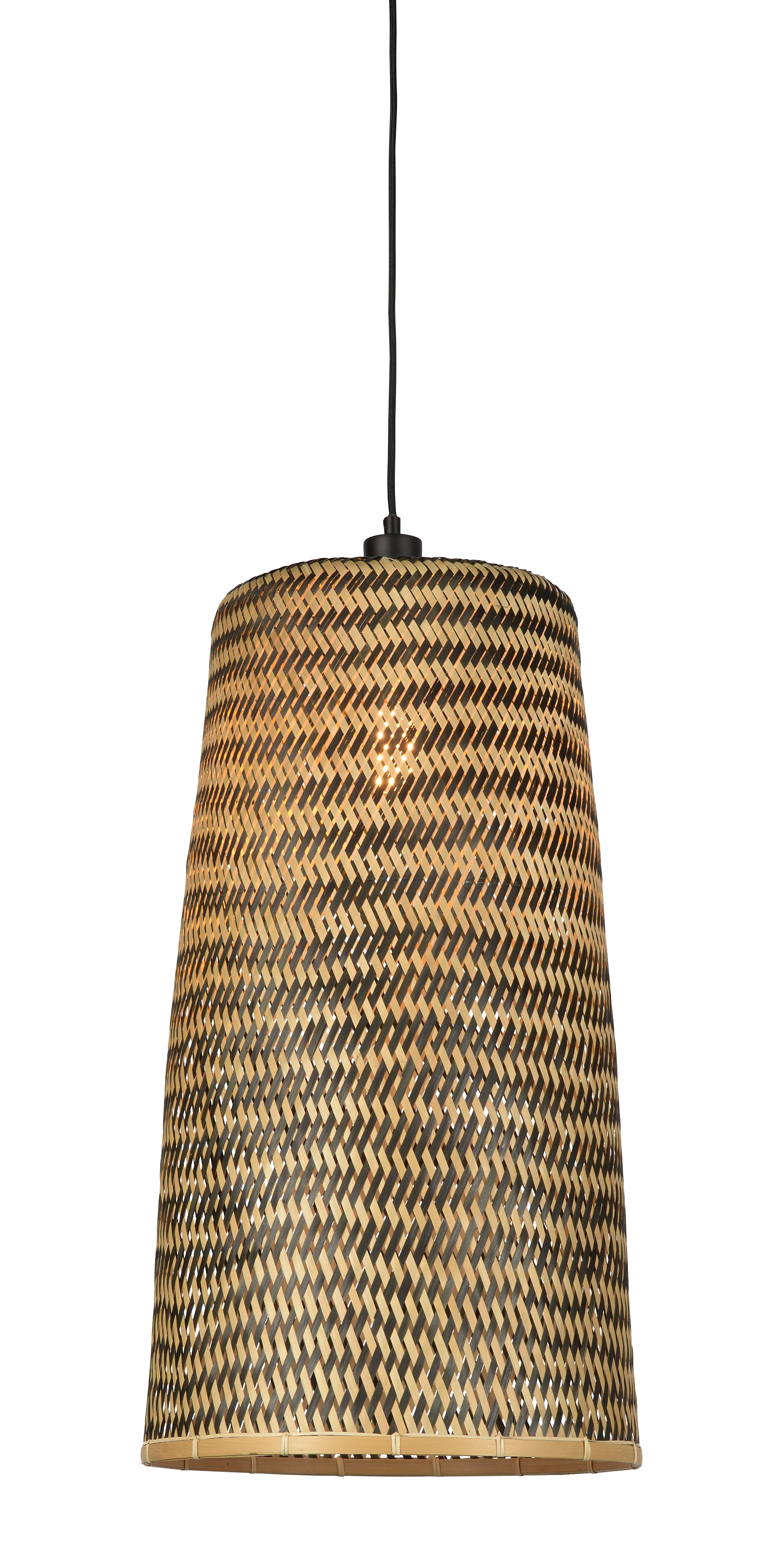 Een Hanglamp Kalimantan bamboe taps dia.37xh.66cm L koop je bij Meubels and More