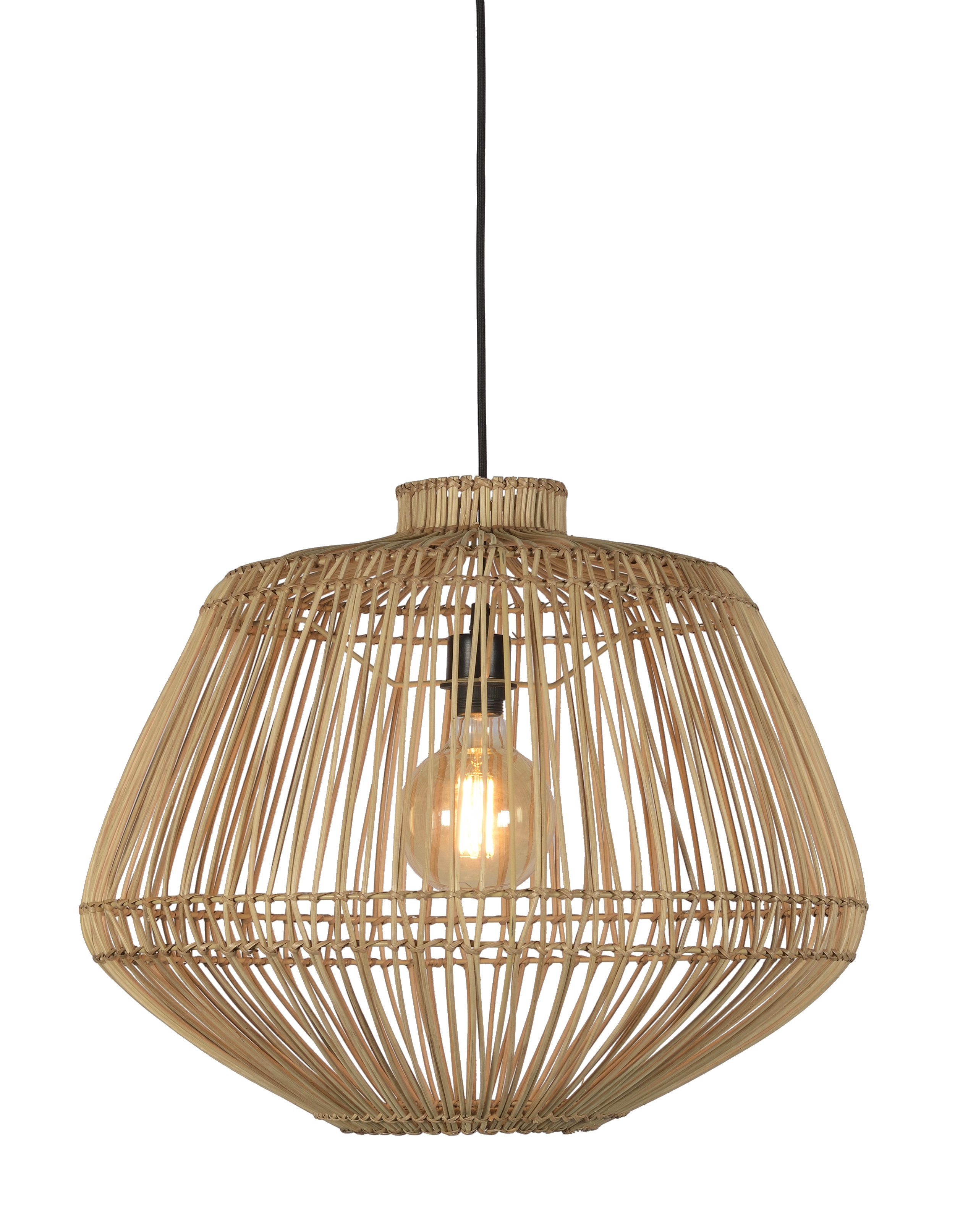 Een Hanglamp Madagascar rotan dia.60xh.50cm naturel koop je bij Meubels and More