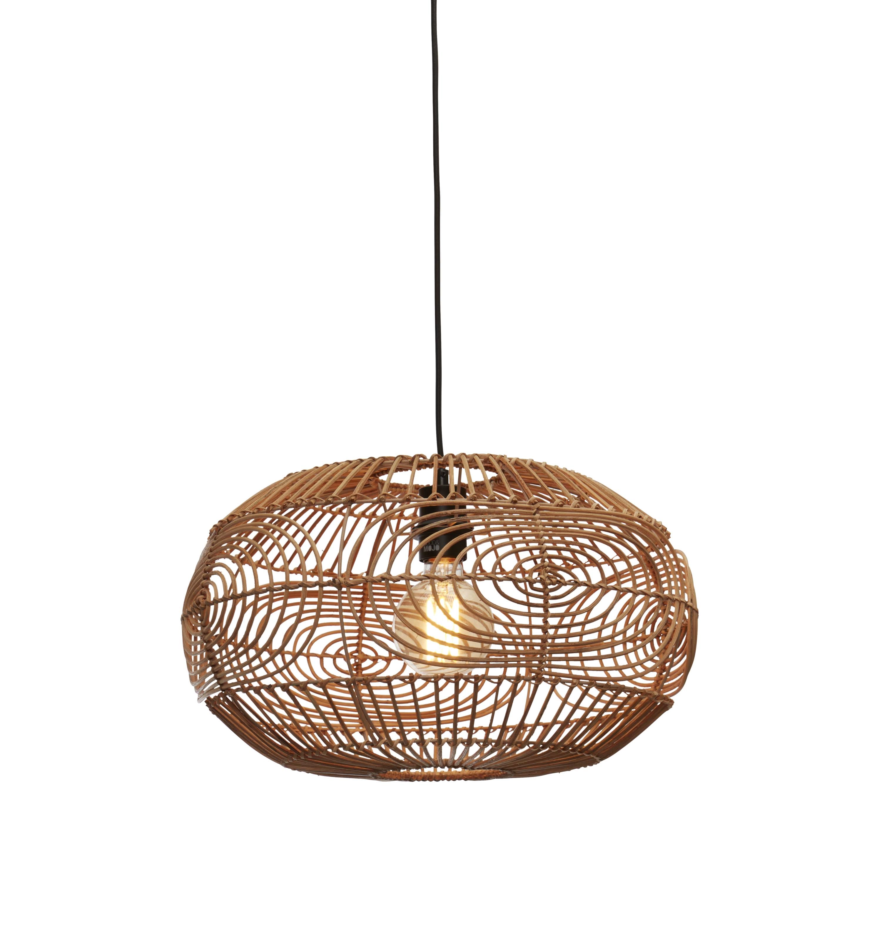 Een Hanglamp Madeira rotan kap dia.48xh.30cm naturel koop je bij Meubels and More