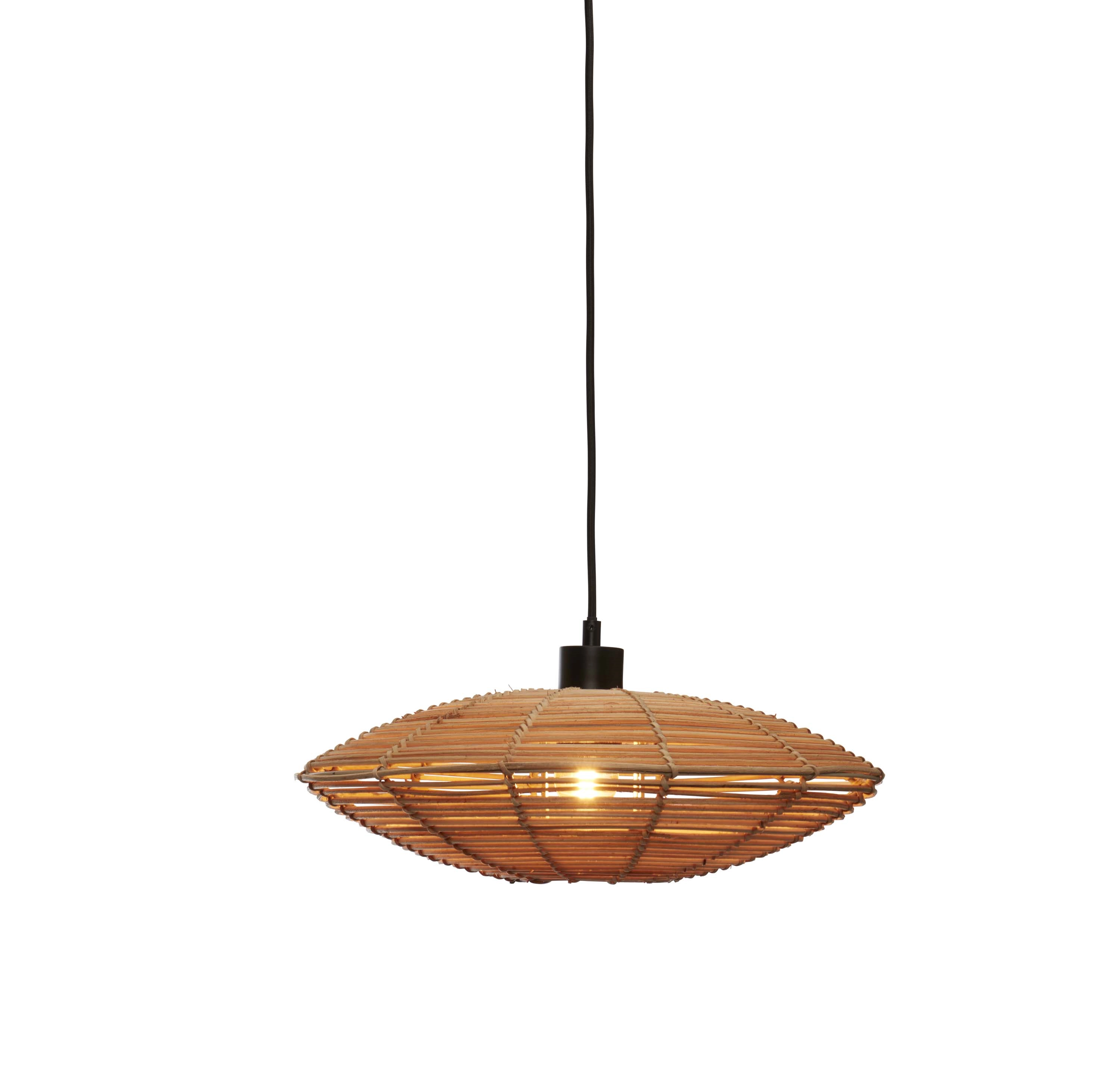 Een Hanglamp Tanami S rotan schijf dia.40xh.10cm naturel koop je bij Meubels and More