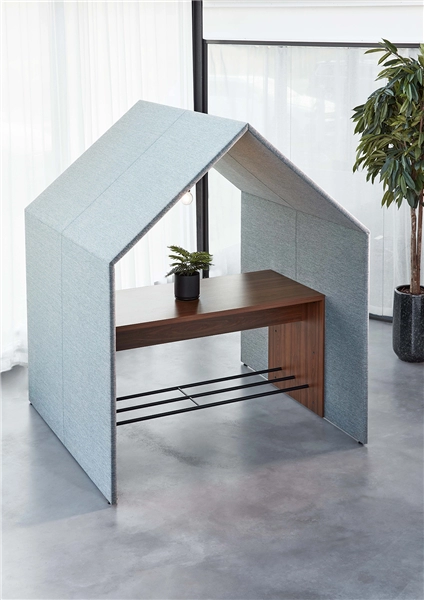 Een Overlegcabine The Hut open met desk 227x188x180cm koop je bij Meubels and More