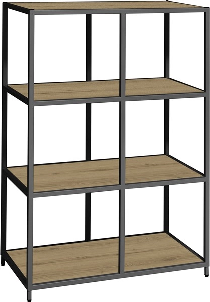 Een Flexwall frame 3 OH 124x80x43cm met 6-vaks en 4 legborden koop je bij Meubels and More