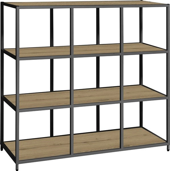 Een Flexwall frame 124x119x43cm met 9-vaks en 4 legborden koop je bij Meubels and More