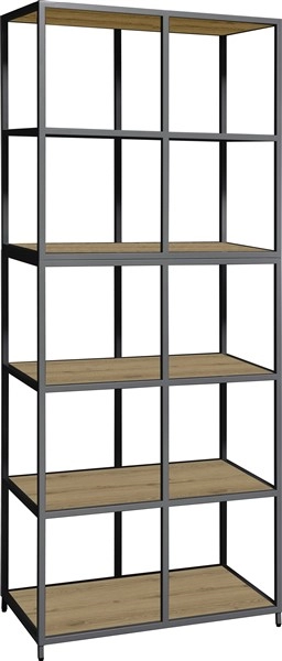 Een Flexwall frame 5 OH 204x80x43cm met 10-vaks en 6 legborden koop je bij Meubels and More