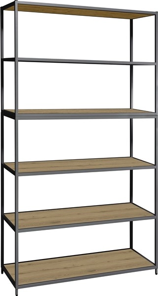 Een Flexwall frame 204x119x43cm met 5-vaks en 6 legborden koop je bij Meubels and More