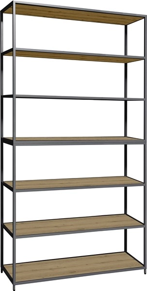 Een Flexwall frame 244x119x43cm met 6-vaks en 7 legborden koop je bij Meubels and More