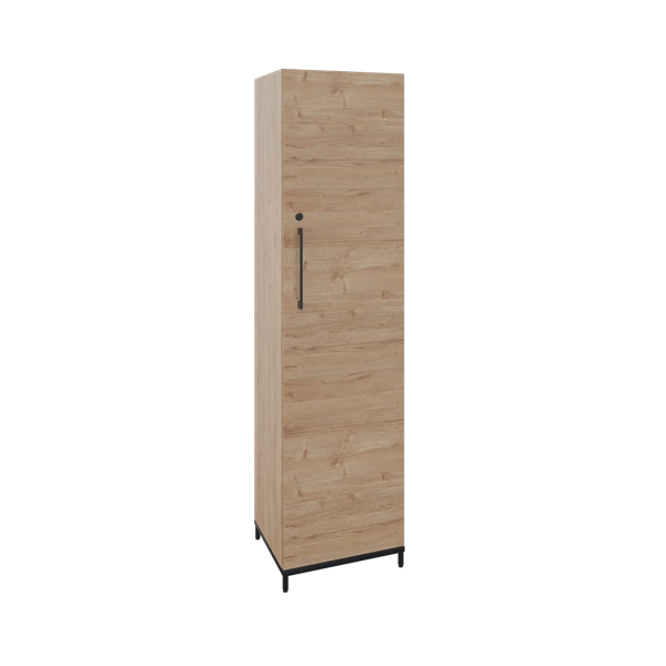 Een Flexwall kast 4 OH eiken YT-09A op metalen 4-poots sokkel 40x165x43cm met 1x draaideur koop je bij Meubels and More