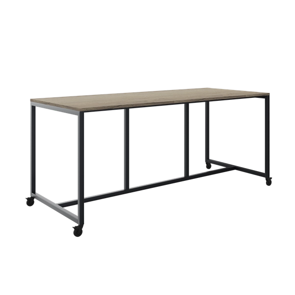 Een Bespreek- en lunchtafel Move met frame op 4 wielen bladhoogte 110cm koop je bij Meubels and More