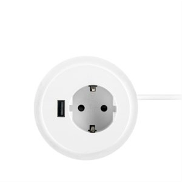 Een Rado + Powerdot 1x230V 1xUSB A Charge wit 60mm koop je bij Meubels and More