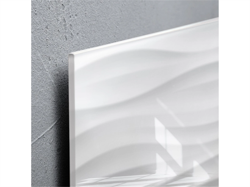 Een Glas-magneetbord Artverum 480x480x15mm White Wave koop je bij Meubels and More