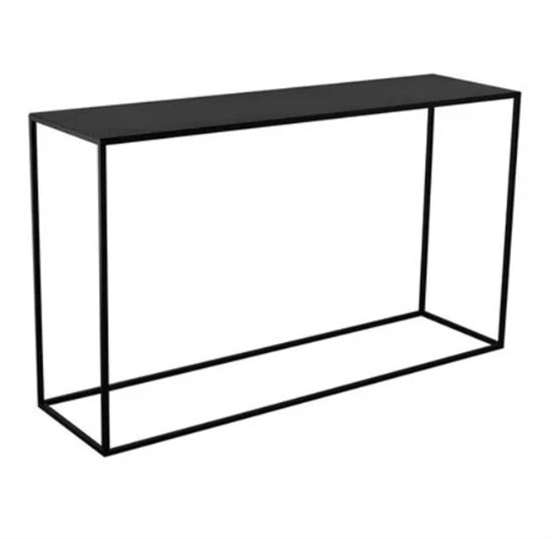 Een Sidetable Zwart L140 B38 H80 koop je bij Meubels and More