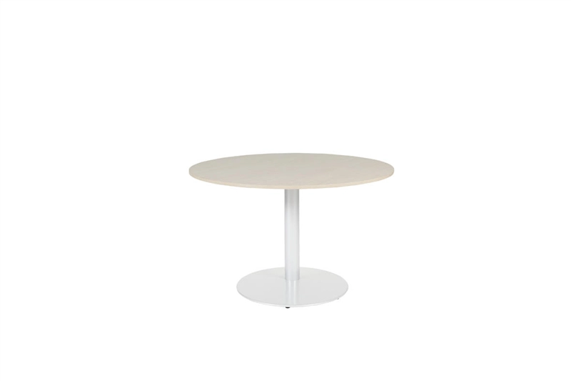 Een Linesto V vergadertafel rond 120cm vaste hoogte 74cm koop je bij Meubels and More