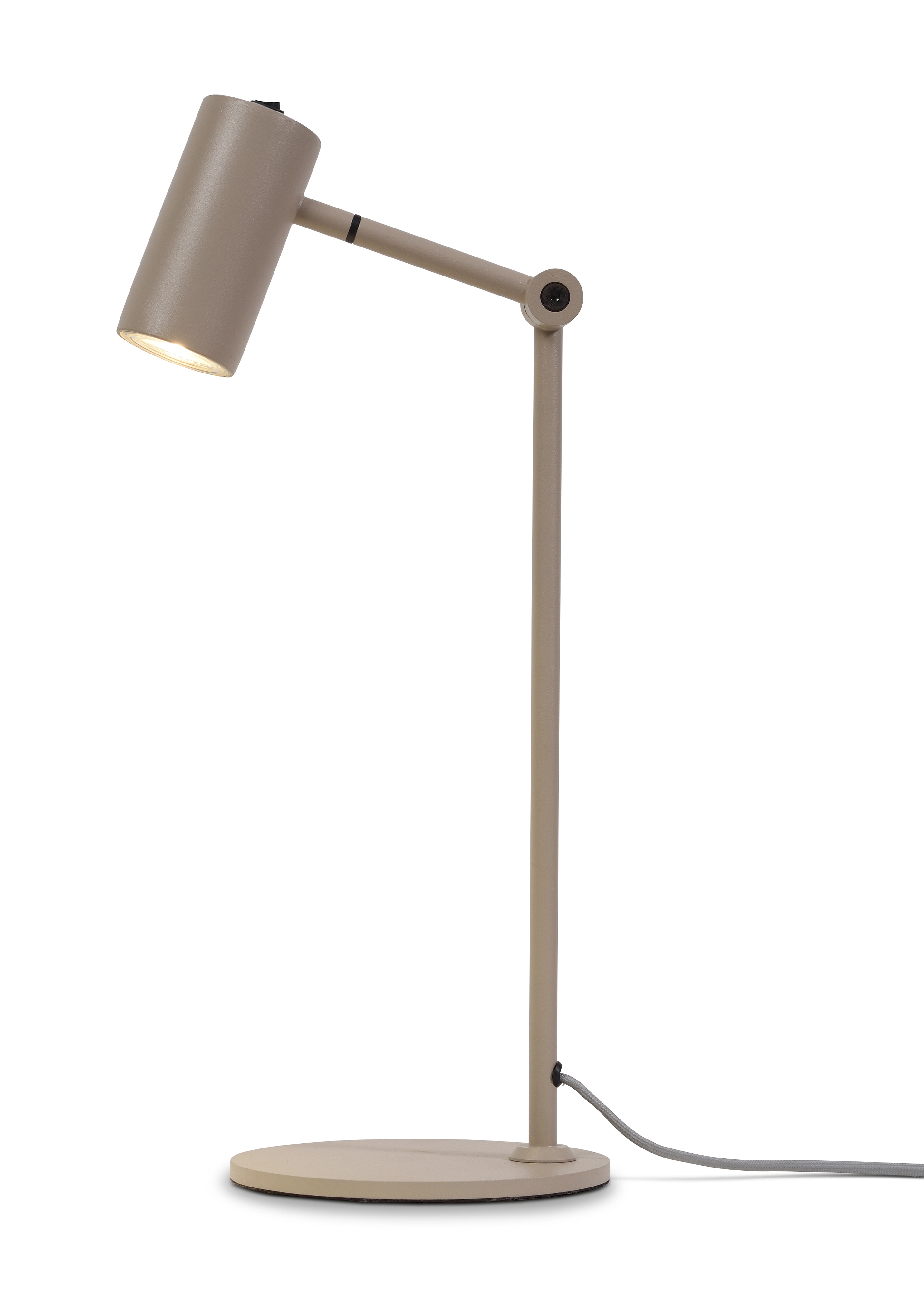 Een Tafellamp ijzer Montreux h.56.5cm LED 5W tube h.11x5.5cm zand koop je bij Meubels and More