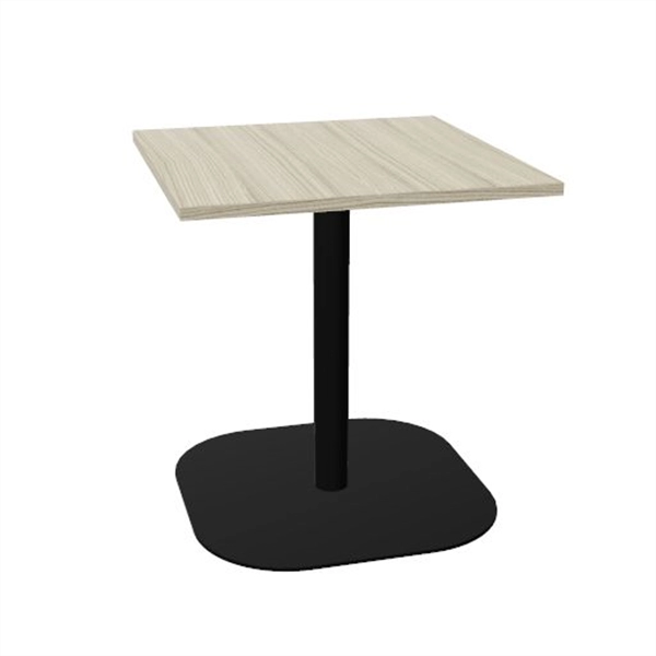 Een Tom kolomtafel vierkant afgeronde voet koop je bij Meubels and More