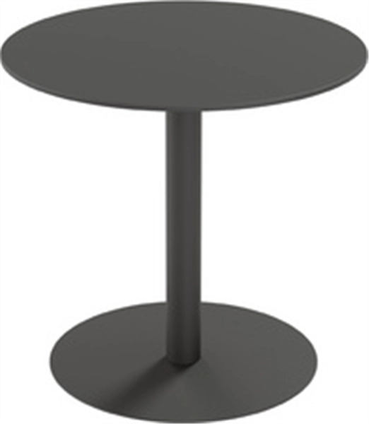 Een Tuintafel cross rond 60cm zwart koop je bij Meubels and More