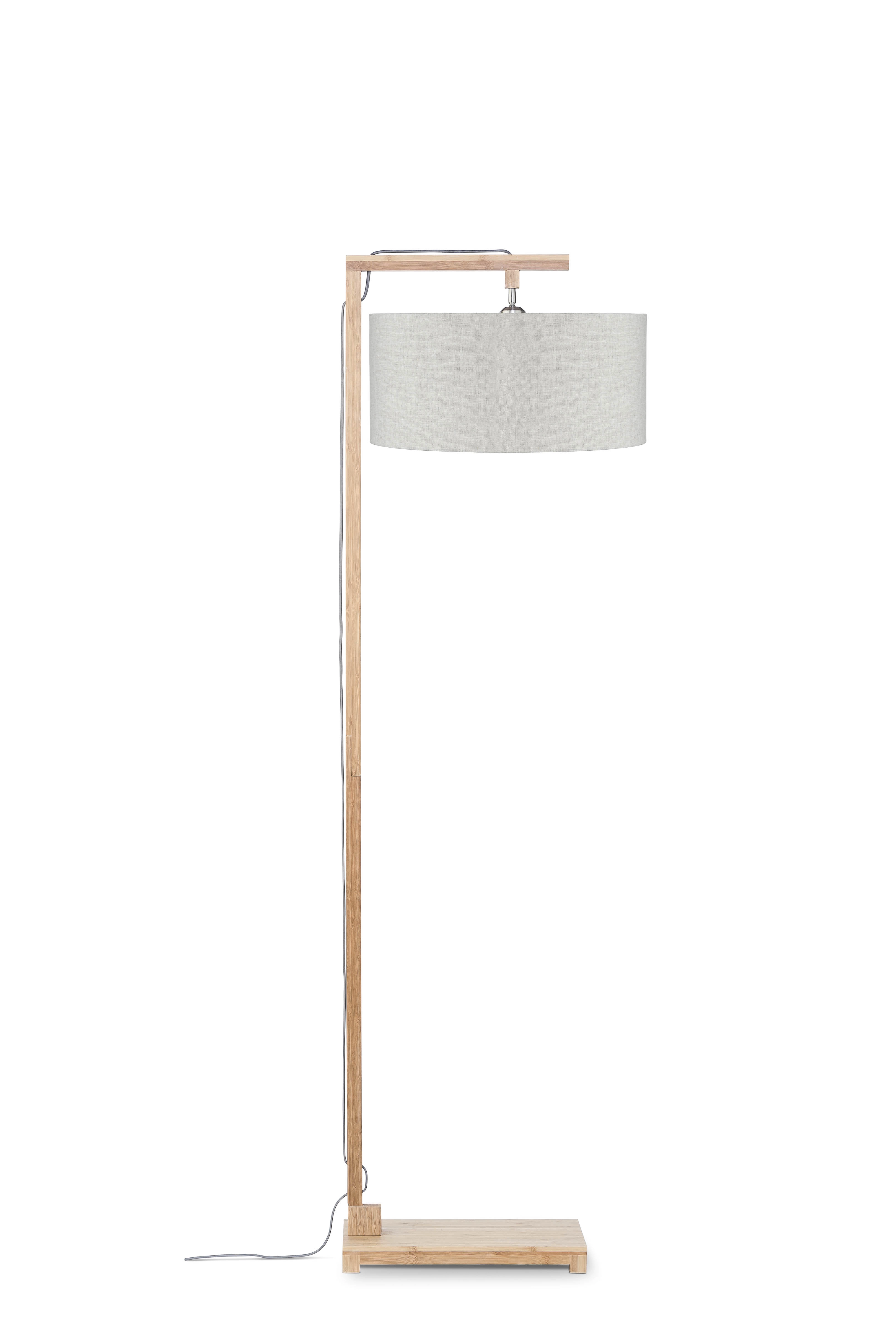 Een Vloerlamp Himalaya bamboe h.174cm kap 47x23cm eco linnen licht koop je bij Meubels and More