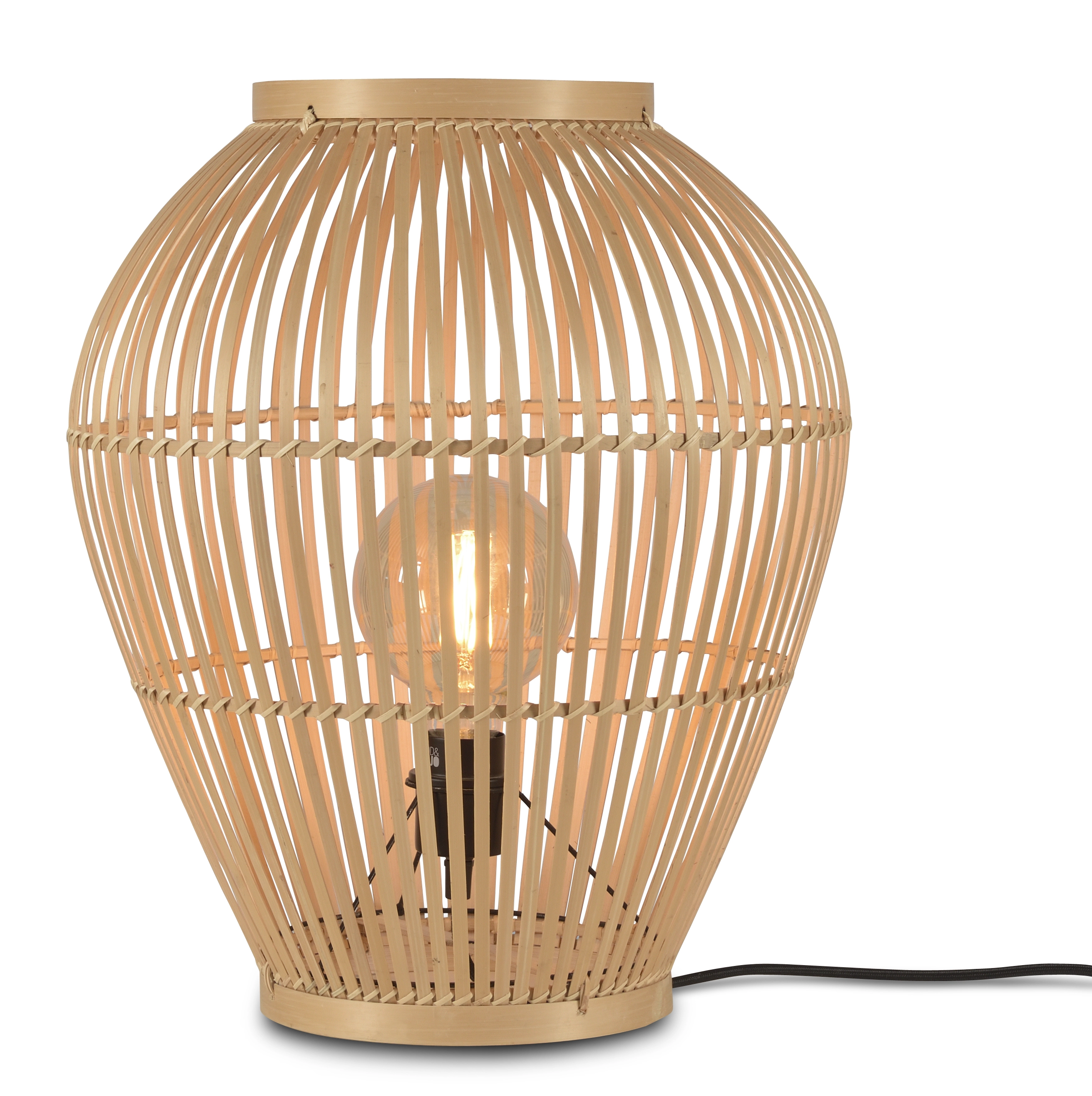 Een Vloerlamp Tuvalu bamboe dia.42xh.50cm naturel S koop je bij Meubels and More