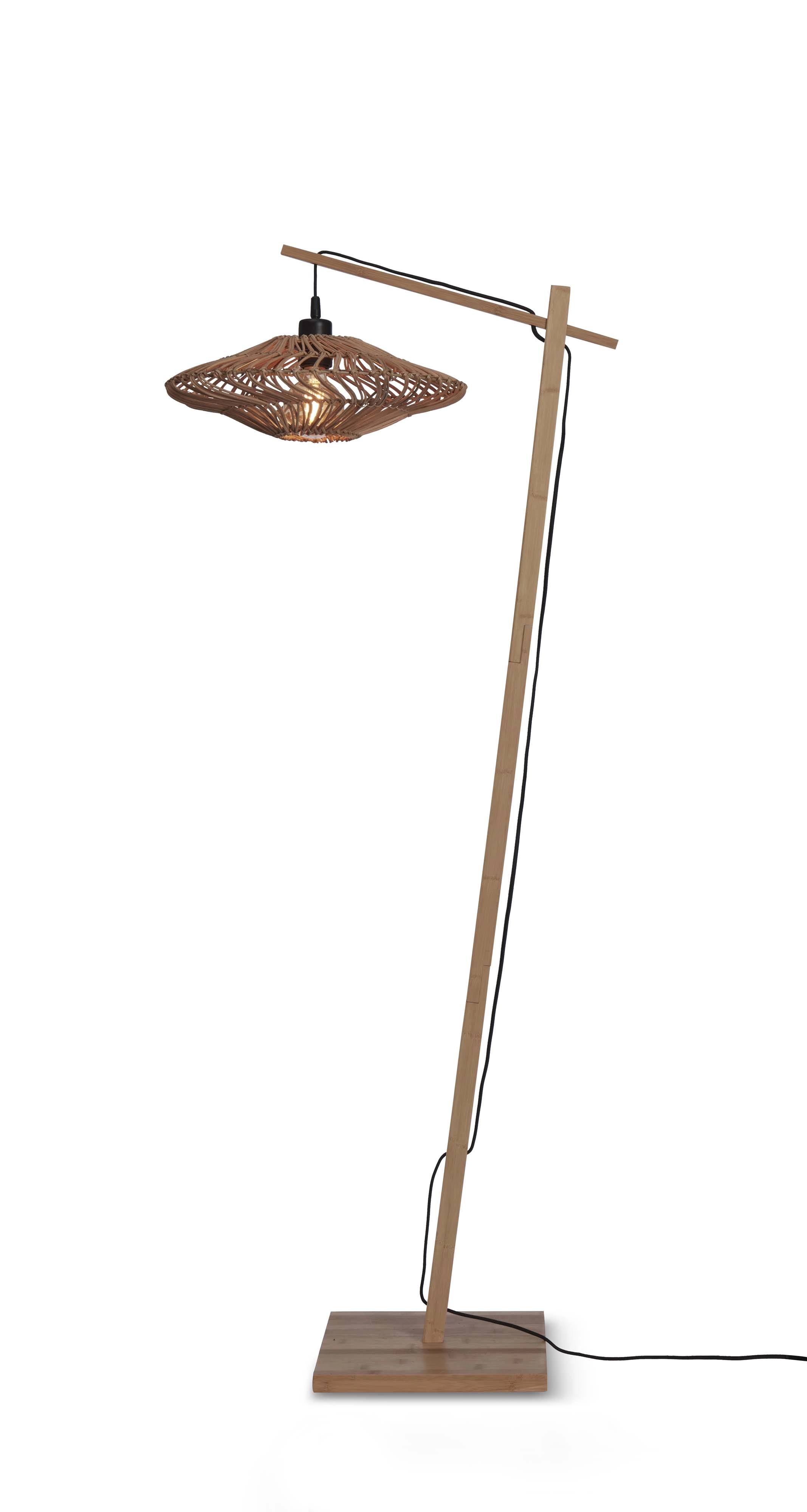 Een Vloerlamp Zanzibar S bamboe nat.150cm kap dia.40xh.12cm nat. koop je bij Meubels and More