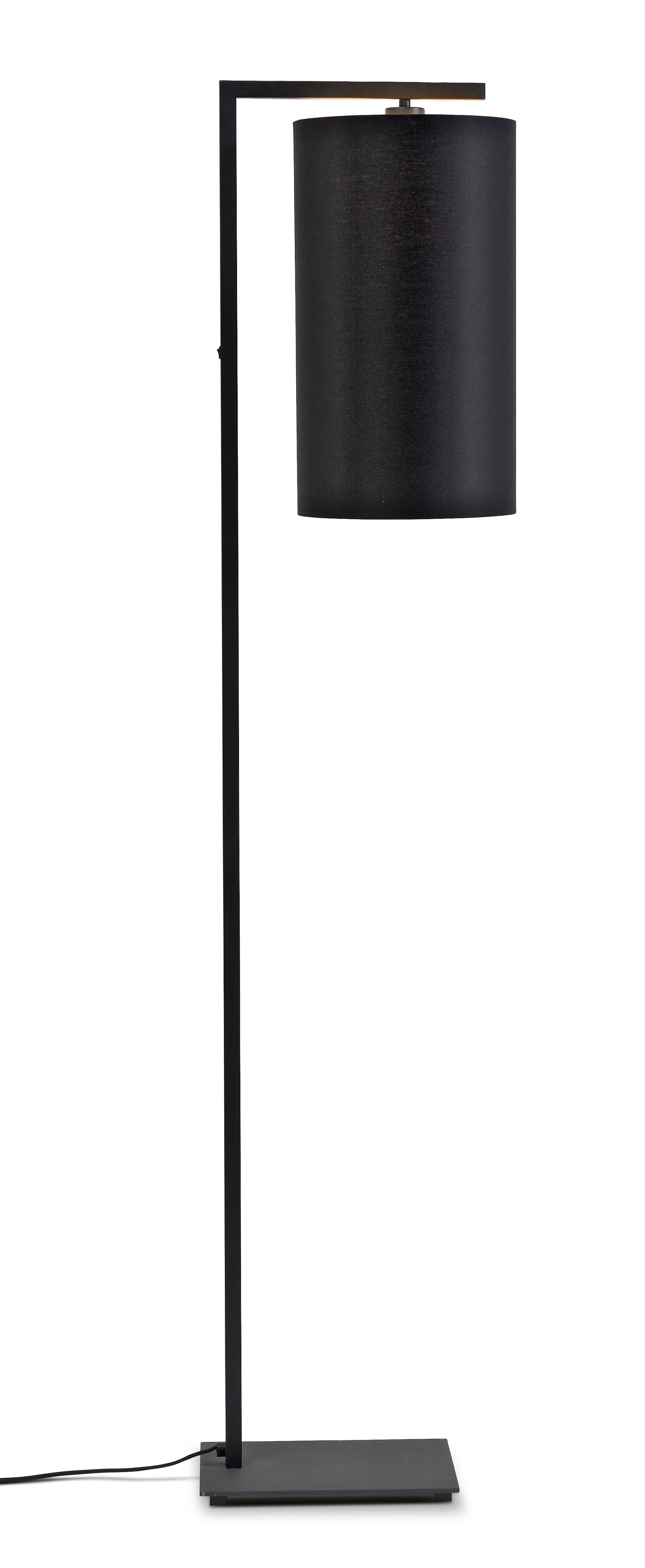 Een Vloerlamp ijzer zwart Boston h.160cm kap 25x45cm zwart koop je bij Meubels and More