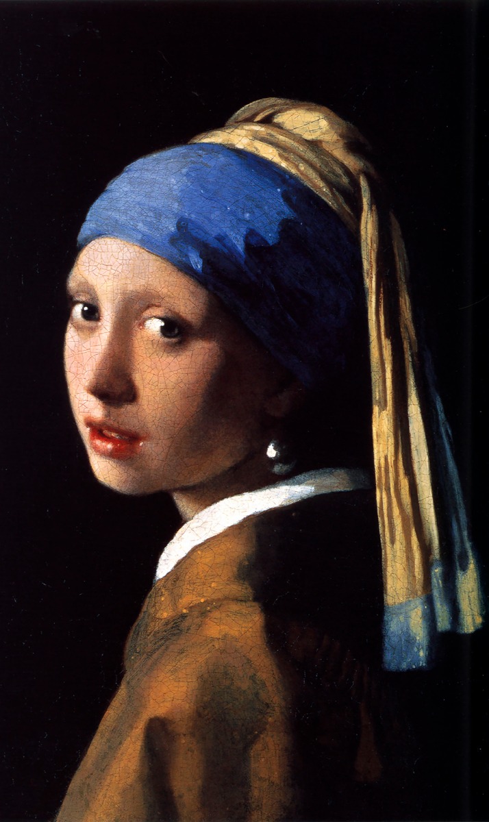 Een Wanddecoratie Girl with a Pearl Earring by Johannes Vermeer 70x118cm Dibond wit koop je bij Meubels and More