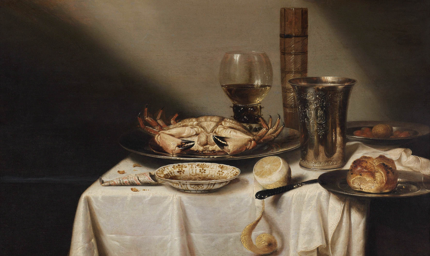 Een Wanddecoratie Still life by Jan Albertsz Rotius 118x70cm Dibond wit koop je bij Meubels and More