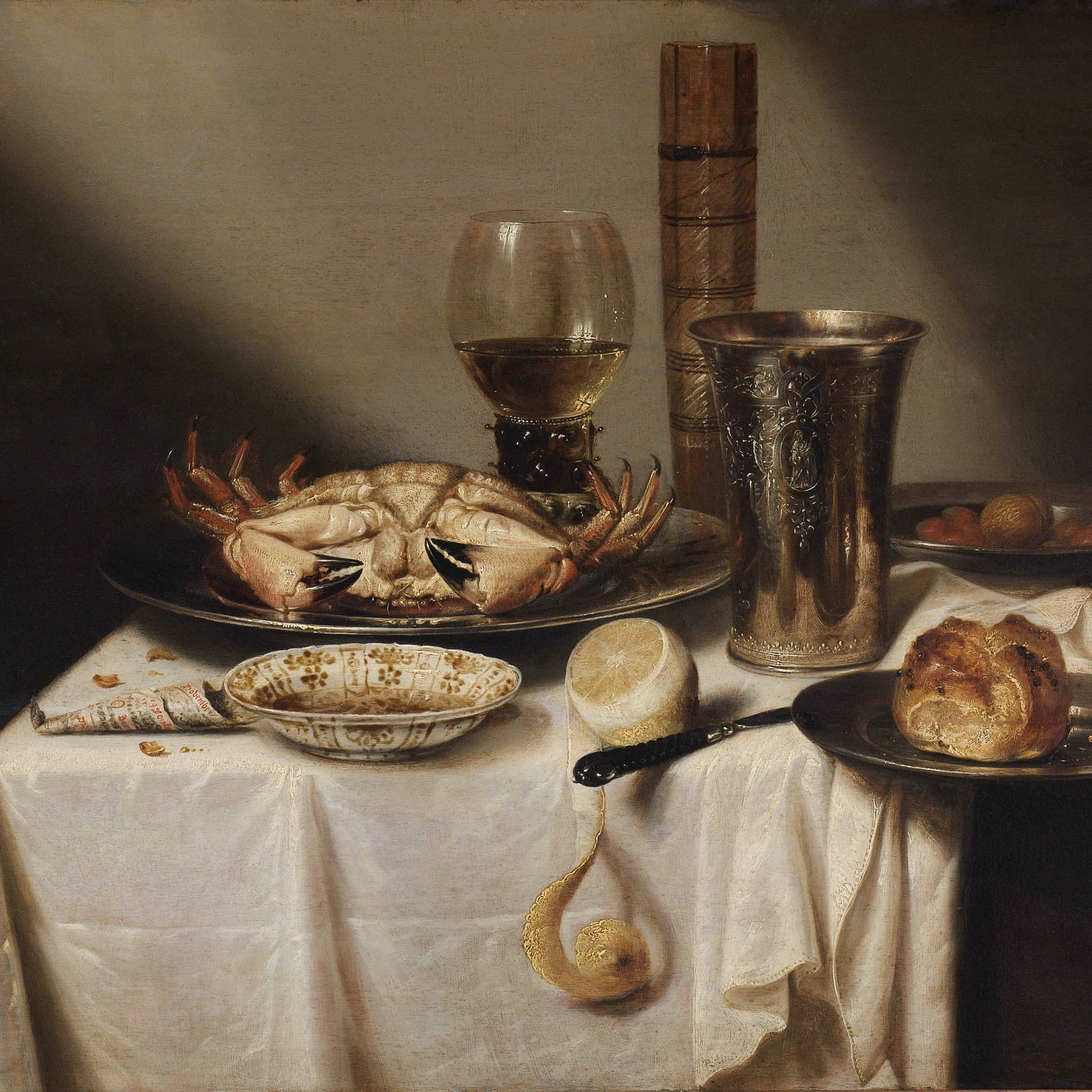 Een Wanddecoratie Still life by Jan Albertsz Rotius 74x74cm Dibond wit koop je bij Meubels and More