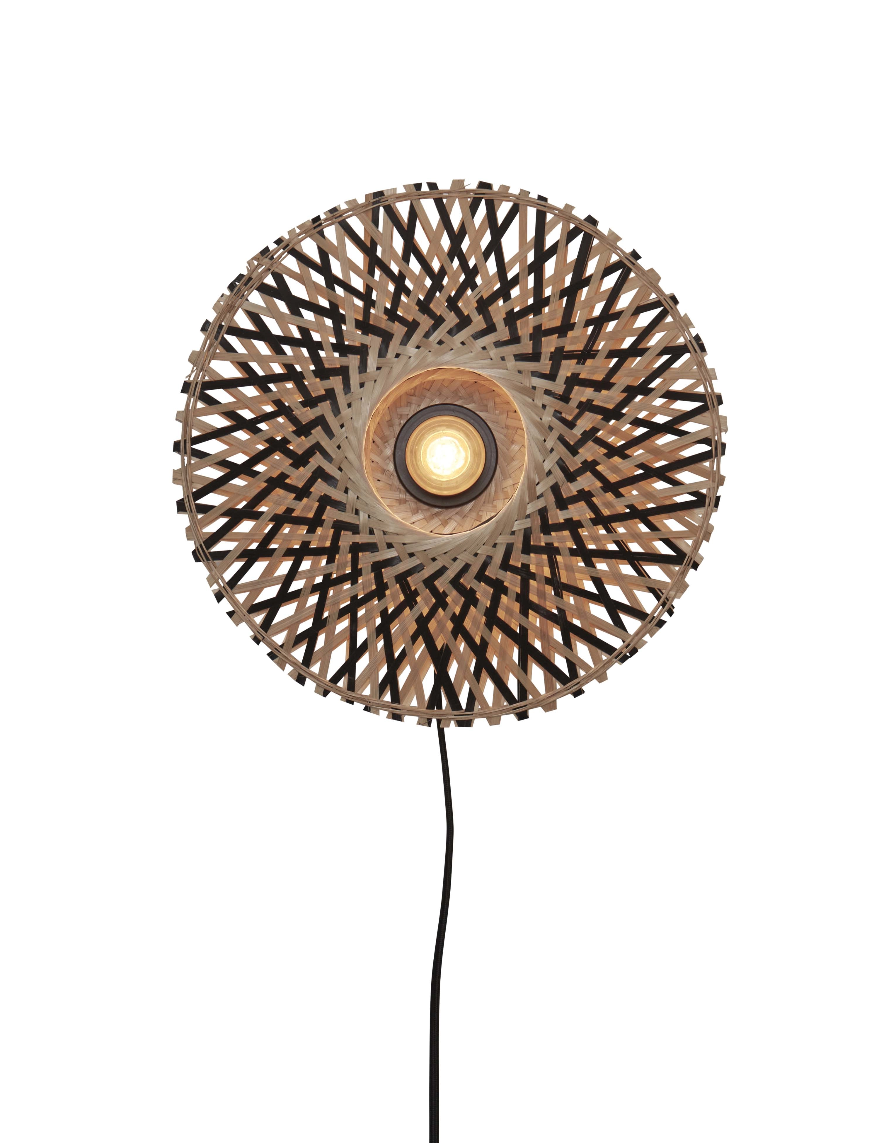 Een Wandlamp Kalimantan XS bamboe dia.30x8cm zw naturel koop je bij Meubels and More