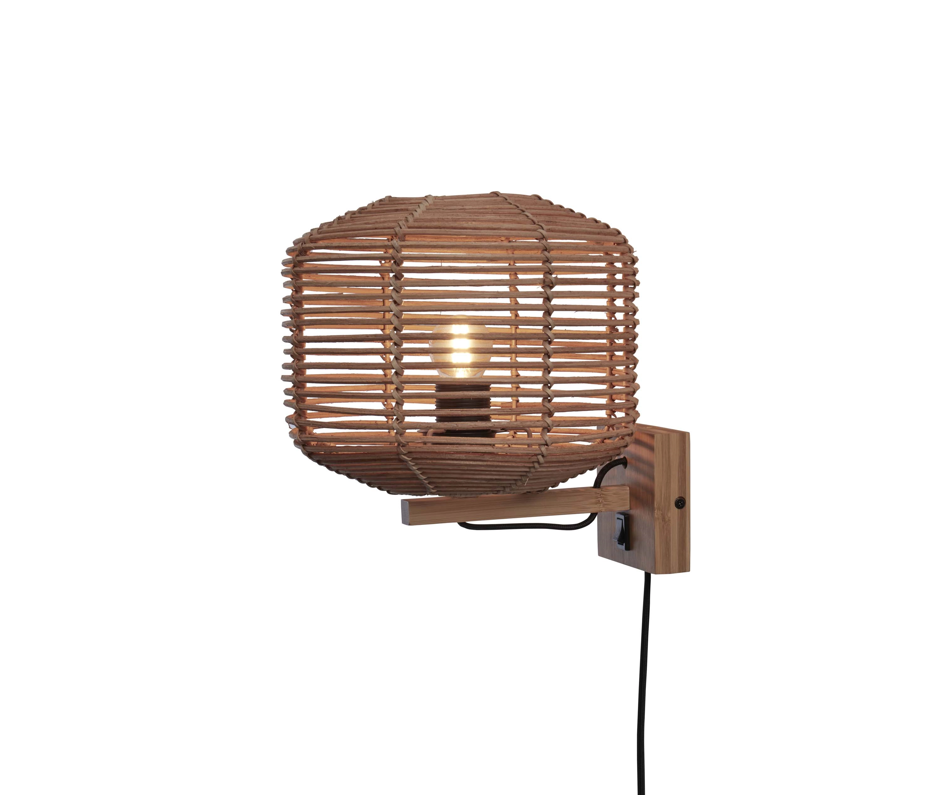 Een Wandlamp Tanami rotan dia.25xh.20cm naturel koop je bij Meubels and More