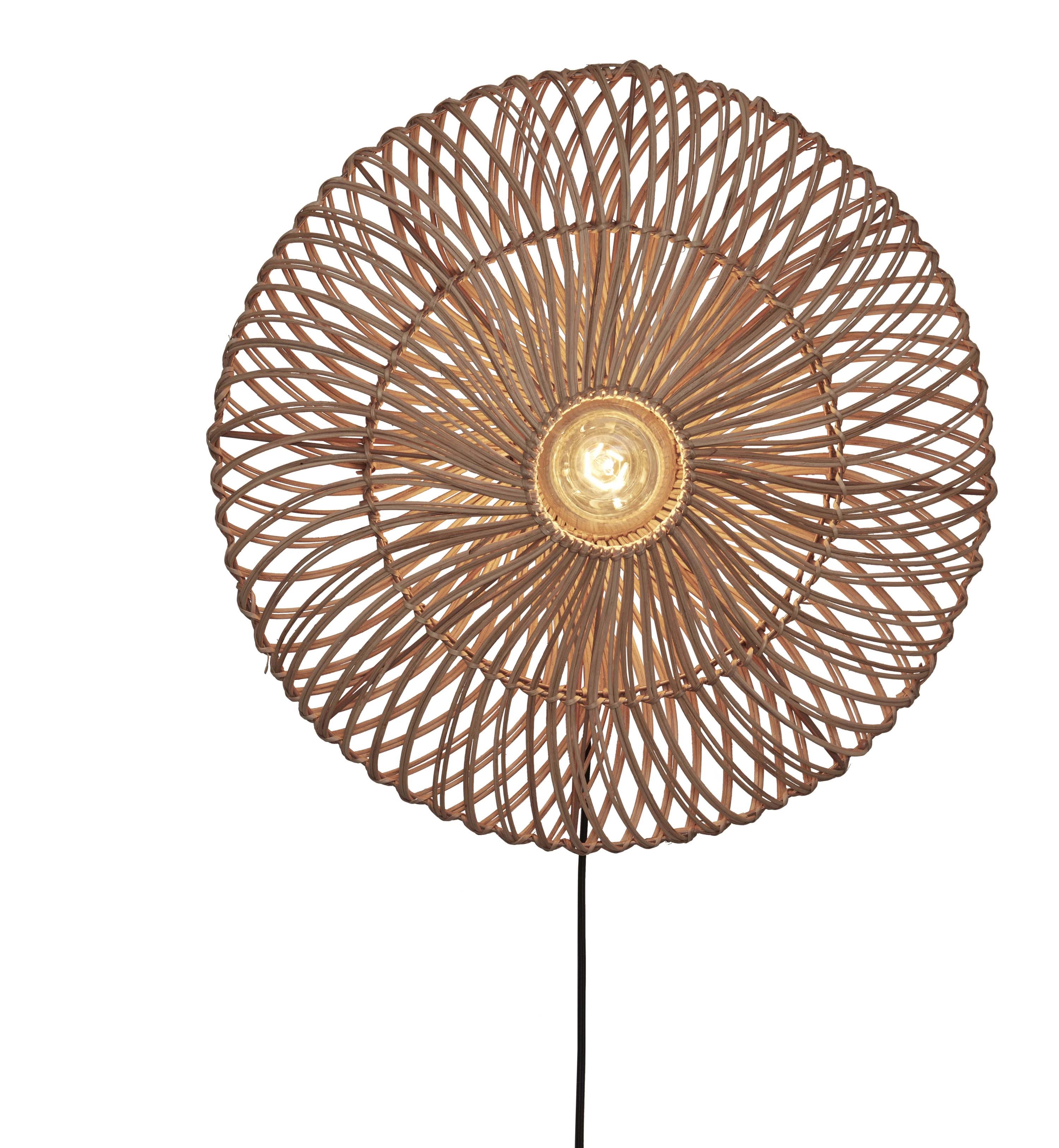 Een Wandlamp Zanzibar L rotan plat dia.55xh.14cm naturel koop je bij Meubels and More