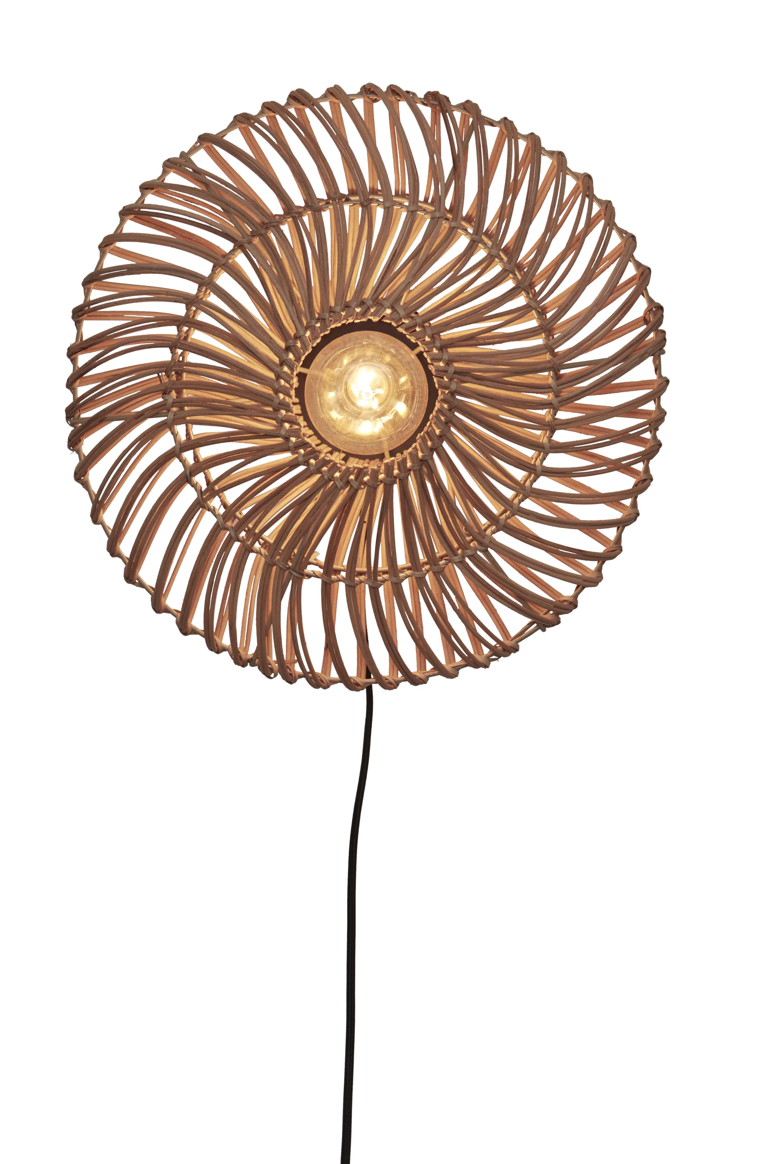 Een Wandlamp Zanzibar S rotan plat dia.40xh.12cm naturel koop je bij Meubels and More